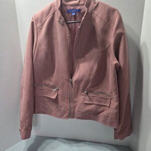 Apt. 9 Women's Mauve Bomber Jacket